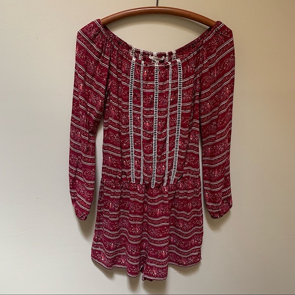 Tularosa Revolve Off the Shoulder Floral Romper - Picture 3 of 10